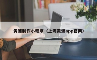 信阳黄浦制作小程序（上海黄浦app官网）
